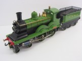 Scarce Early Bing Gauge Two Live Steam LSWR 4-4-0 Locomotive and Tender 593