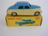 Dinky Toys 156 Rover 75 Saloon Mid Blue Upper, Cream Lower, Boxed