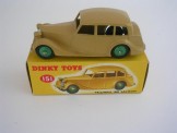 Dinky Toys 151 Triumph 1800 Saloon Fawn Body and Green Hubs, Boxed