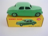 Dinky Toys 156 Rover 75 Saloon Light Green Upper, Mid Green Lower, Boxed