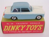 Dinky Toys 189 Triumph Herald Pale Blue and White, Boxed