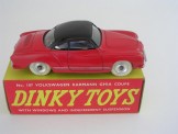 Dinky Toys 187 Volkswagen Karmann Ghia Coupe Red with Black Roof, Boxed