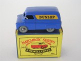 Matchbox 1-75 Series No 25 Bedford Van Dark Blue ''Dunlop'', Boxed
