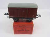 Postwar Hornby Gauge 0  No 50 Goods Van Boxed