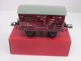 Postwar Hornby Gauge 0  No 50 BR Milk Traffic Van with Milk Churns  Boxed