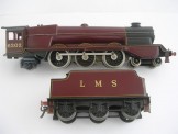 Very Rare Bassett-Lowke Gauge 0 12 Volt LMS Maroon 4-6-2 Turbomotive Locomotive and Tender