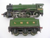 Rare Bassett-Lowke Gauge 0 Clockwork LNER 4-6-0 Locomotive and Tender No 2848 ''Arsenal''