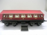 Hornby Gauge 0 LMS No 2 Corridor Coach First Third, Boxed