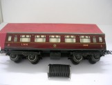 Hornby Gauge 0 LMS No 2 Corridor Coach First Third, Boxed