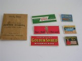Rare Hornby Gauge 0 Buff coloured envelopes containing 3 large and 3 small poster boards with posters