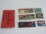 Rare Hornby Gauge 0 Red coloured envelopes containing 3 large and 3 small poster boards with posters