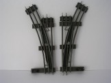 Rare Hornby Gauge 0 Pair of LH & RH Reversed Lever Open Electric Points