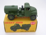 Dinky Toys 643 Army Water Tanker, Boxed