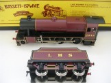 Corgi/Bassett-Lowke Gauge 0 Live Steam LMS Maroon Mogul Locomotive and Tender, Boxed as new