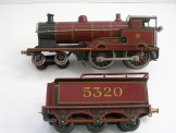 Bing for Bassett-Lowke Gauge 0 Clockwork LMS Maroon 4-4-0 ''George The Fifth'' Locomotive and Tender 5320