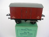 Post War Hornby Gauge 0 No 50 Goods Van, Boxed