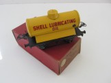 Postwar Hornby Gauge 0 No1 "Shell Lubricating Oil" Tank. Wagon Boxed