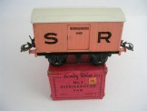 Very rare Hornby Gauge 0 SR Pink Refrigerator Van, Boxed