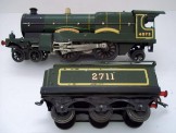Early Hornby Gauge 0 6 Volt Electric 4-4-2 Caerphilly Castle Locomotive and Tender