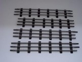 Hornby Gauge 0 4 x Steel Half Straight Rails