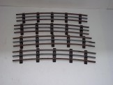 Hornby Gauge 0 4 x Steel Half Curved Rails