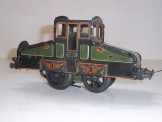 Rare Carette or similar Gauge 0 4 Volt Electric Tinprinted O/H Steeple Cab Locomotive