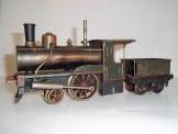 Early Carette Gauge 0 Live Steam 2-2-0 Storkleg Locomotive and Tender