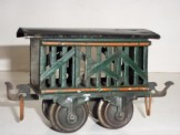 Early Marklin Gauge 0 Hand Enamelled 4 Wheeled Cattle Wagon