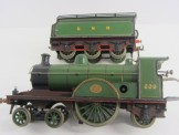 Rare Bing Gauge One C/W GNR 4-2-2 Single Locomotive and Tender