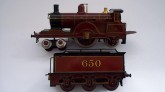 Bing Gauge 0 4 Volt Electric Midland Railway 4-2-2 Single Locomotive and Tender 650