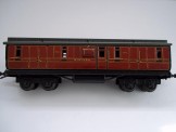 Carette Gauge 0 Midland Railway 30cm Clerestory Roof Full Brake Bogie Coach