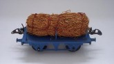 Hornby Gauge 0 Blue Fibre Wagon with load