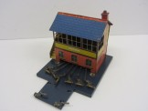 Early Hornby Gauge 0 2E Signal Cabin Fitted to Control System Lever Frame