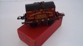 Hornby Post War Gauge 0 LMS Flat Truck with Furniture Container, Boxed