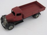 Dinky Toys 25e Tipping Wagon.  Brown with grey hubs.