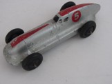 Dinky Toys 23b Hotchkiss Racing Car.  Silver & Red.
