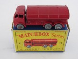 Matchbox Series 1-100 No 11 Petrol Tanker ''Esso''.  Red body GPW, Boxed.