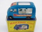 Matchbox Series 1-100 No 47 Lyon's Maid Ice Cream Mobile Shop.  blue with BPW, Boxed.
