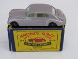 Matchbox Series 1-100 No 44 Rolls Royce Phantom V.  Metallic mauve with BPW, Boxed.