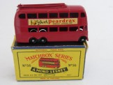 Matchbox Series 1-100 No 56 Trolley Bus ''Drink Peardrax''.  BPW, Boxed.