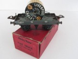 Post War Hornby Gauge 0 GW Flat Truck with cable drum, Boxed