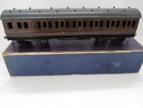 Rare Basset-Lowke Gauge 0 LMS Brake Third Surburban Passenger Bogie Coach, Boxed