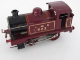 Early Hornby Gauge 0 Clockwork LMS Maroon No 1 Tank Locomotive 623