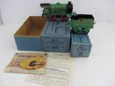 Hornby Gauge 0 Clockwork Green M1/2 Locomotive & Tender, Boxed