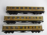 3 x Trix H0 Gauge LNER Bogie Coaches