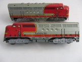 Marx Trains Gauge 0 Electric 2 Unit Santa Fe Diesel Locomotive