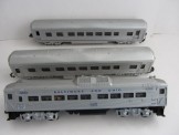 Lionel Gauge 0 Electric Baltimore and Ohio Bo Bo Locomotive 2559 with one matching coach and an overpainted plastic coach