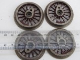 Set of 4 Early Gauge 0 Locomotive Driving Wheels