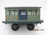 Early Hornby Gauge 0 Rare Export SAS No 1 Cattle Truck