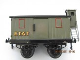 Early French Hornby Gauge 0 Etat No 1 Luggage Van with Vigie